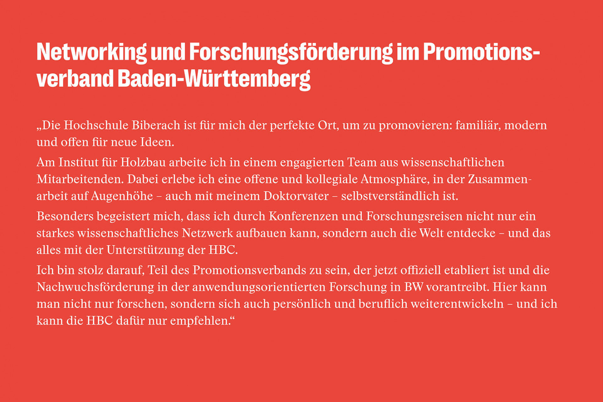 HBC Promovenden - Sebastian Krug - Statement