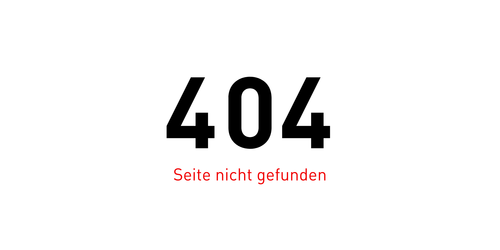 404 Seite nicht gefunden