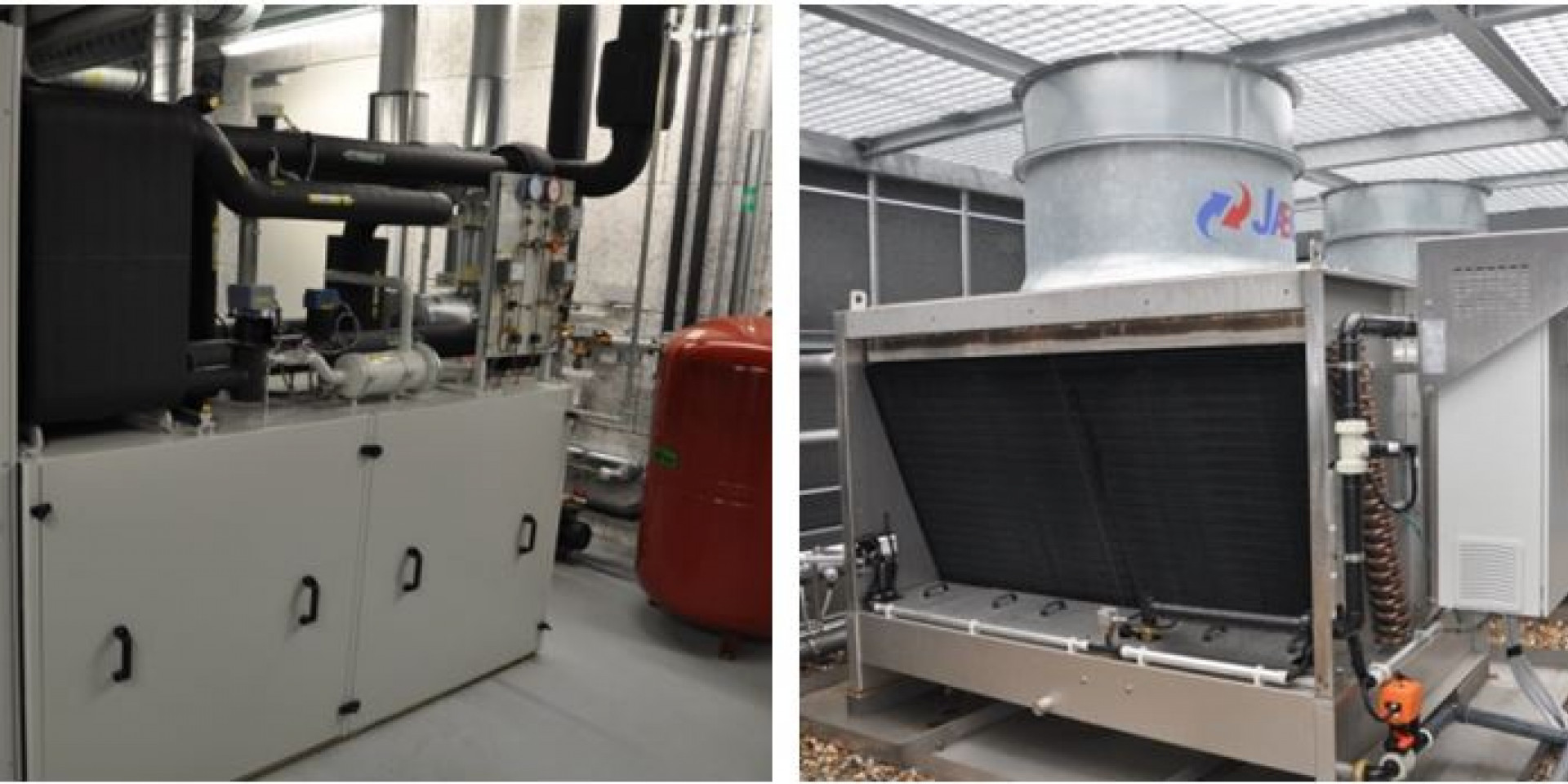 Kältemaschine und Hybridrückkühler 