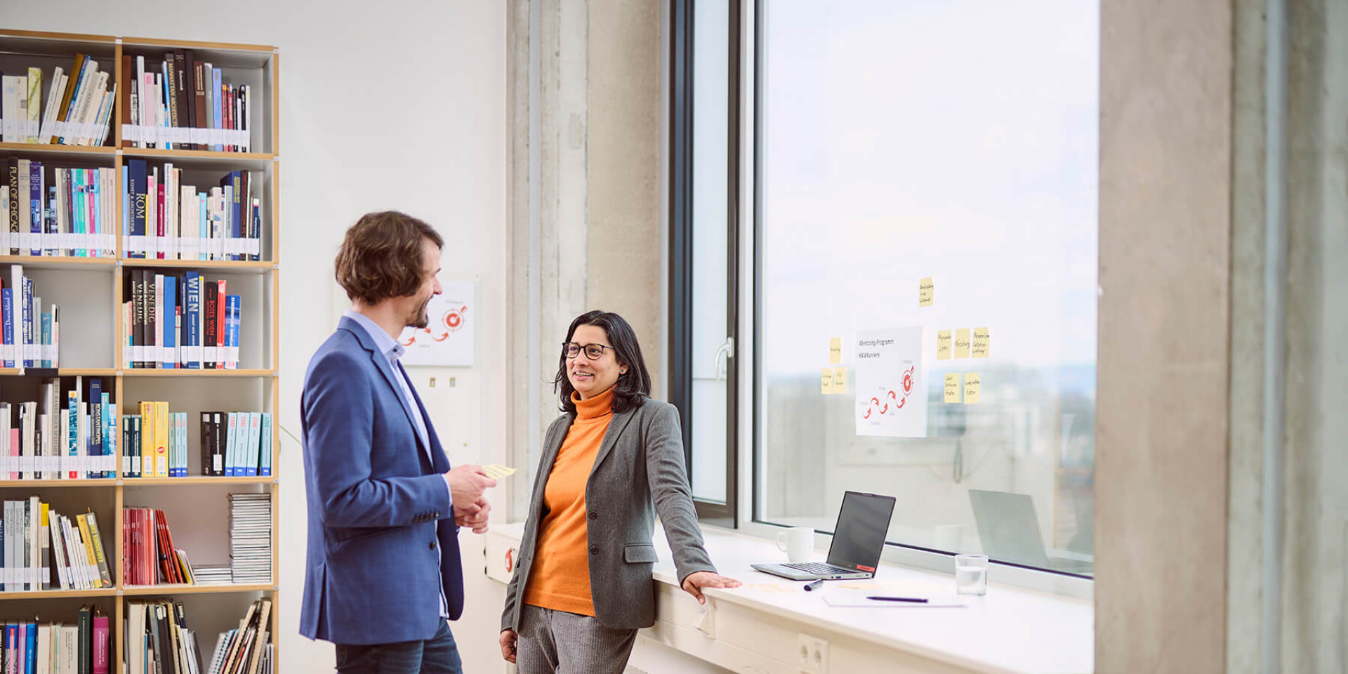 Mann und Frau im Dialog