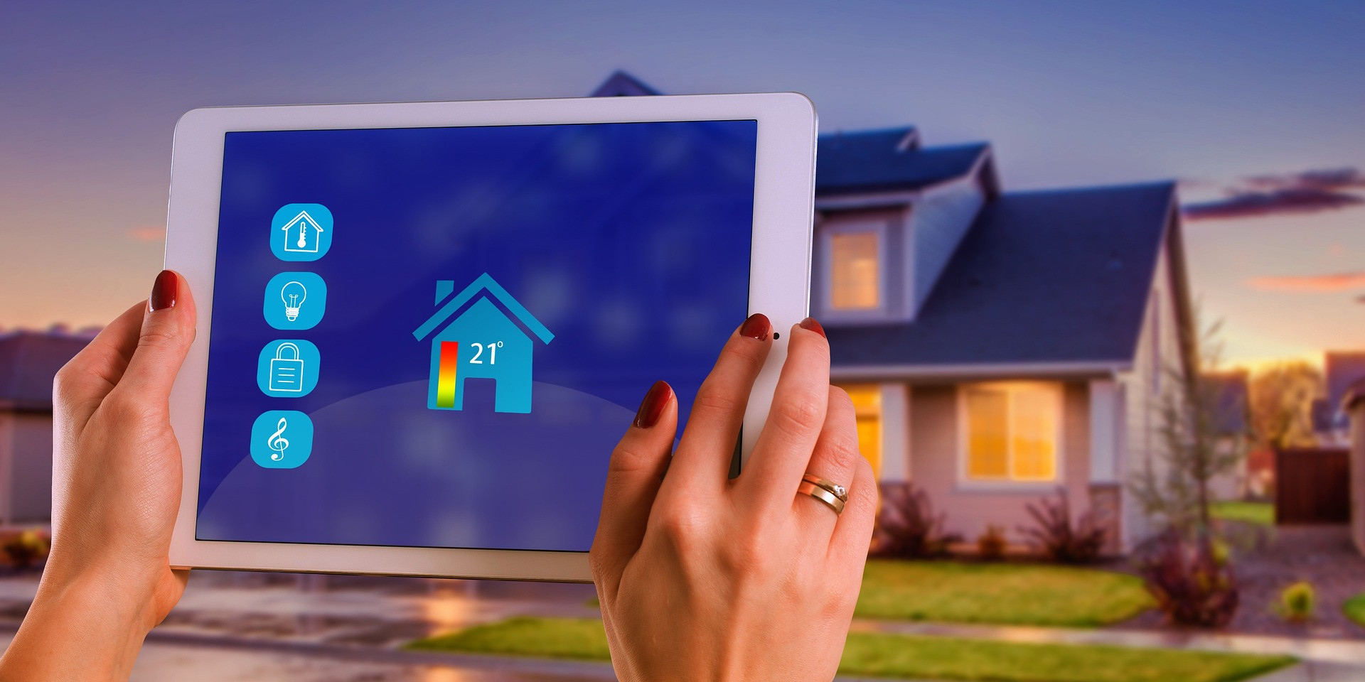 Smart Home - Tablettsteuerung eines Wohnhauses