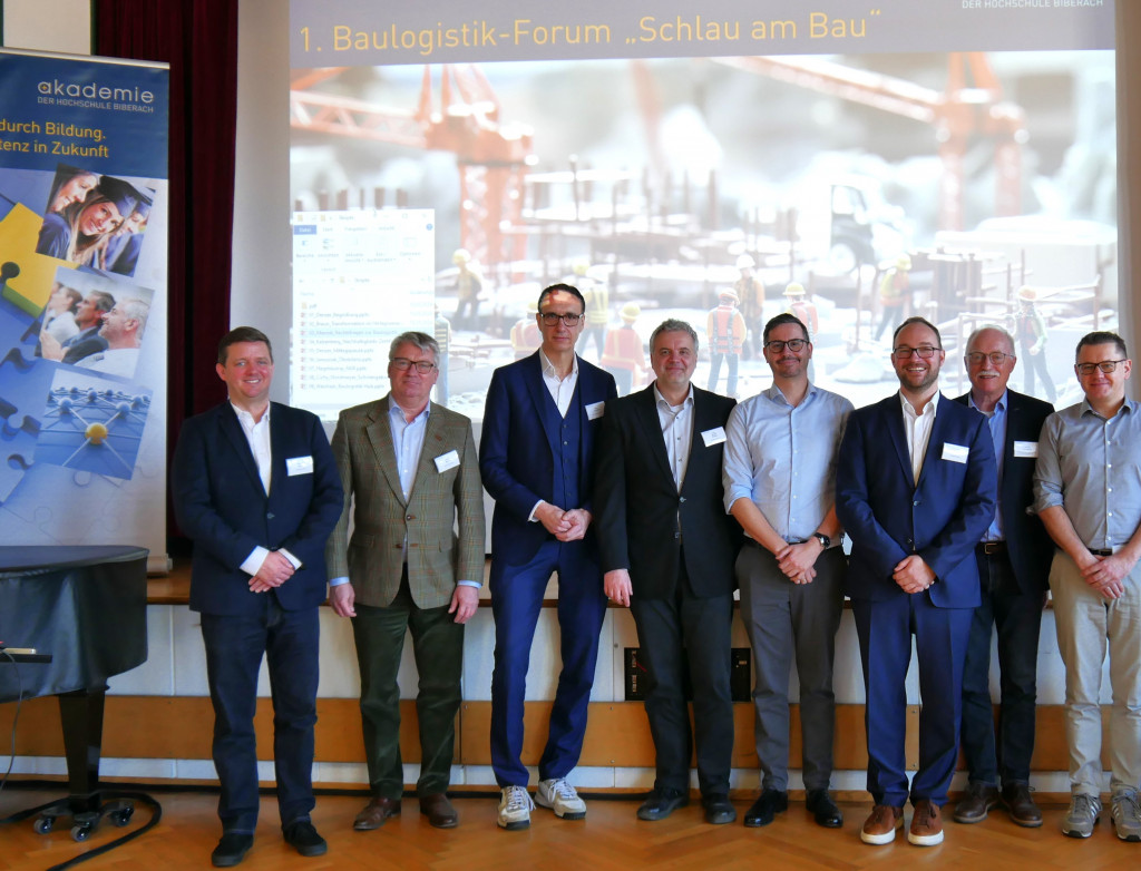 Die Initiatoren und Refereten des 1. Baulogistik-Forums